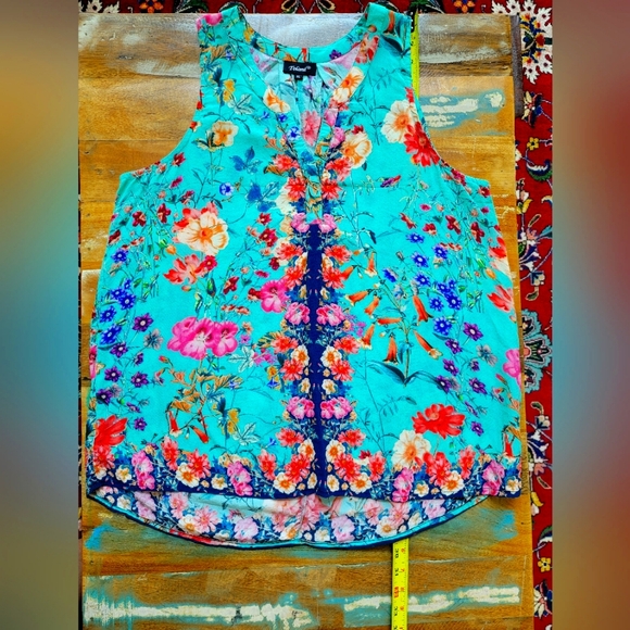 TOLANI Camila Silk Blouse XL - Picture 2 of 7